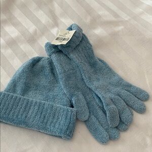 J. Jill Wedgewood Blue Gloves & Mittens Set